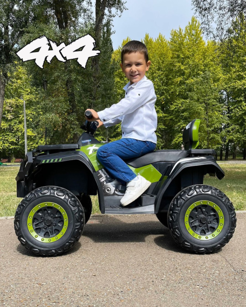 DUŻY QUAD XT-SPEED 4x80W 24V7Ah 60kg Zielony