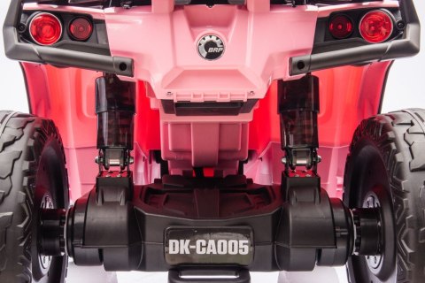 Quad Can Am Outlander 4x4 na akumulator 12V 14Ah + PILOT Różowy