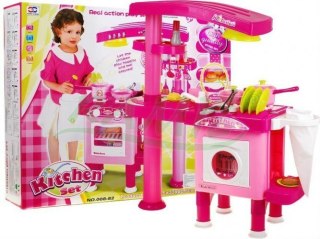 Kuchnia Z Okapem Akcesoria Różowa