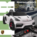 Autko na akumulator Porsche 718 Biały + Pilot MP3 światła pasy