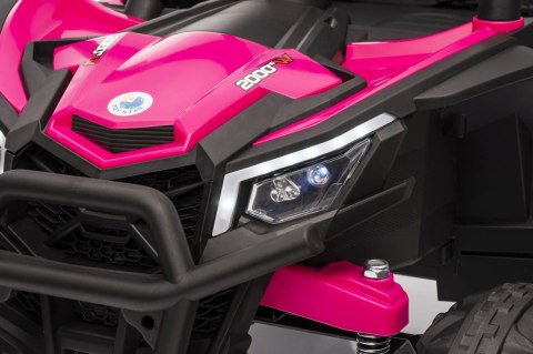 Autko na akumulator Buggy Madman UTV-MX 4x4 Różowy 12V14Ah