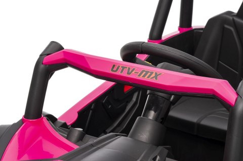 Autko na akumulator Buggy Madman UTV-MX 4x4 Różowy 12V14Ah