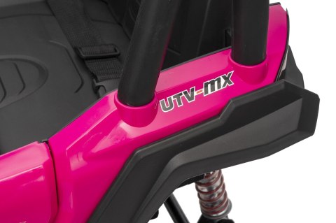 Autko na akumulator Buggy Madman UTV-MX 4x4 Różowy 12V14Ah