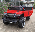 Wielki JEEP do 100KG Monster KING 4x4 + PILOT MP3 ŚWIATŁA