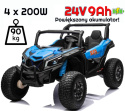 Wielki pojazd 2os. Buggy Off-Road UTV X3 4x200W 24V9AH do 90KG! Niebieski