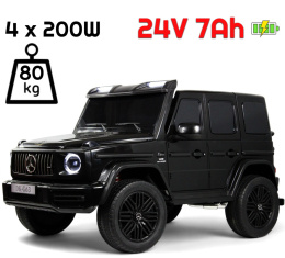 Auto na akumulator Mercedes Benz G63 AMG GIGANT XXL 4x200W 24V Czarny