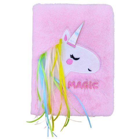 Pluszowy notatnik jednorożec