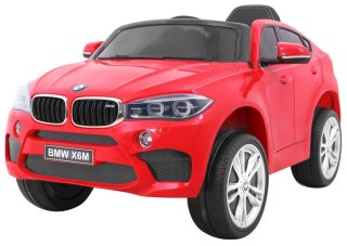 OUTLET! Auto na akumulator BMW X6M Czerwony - BRAK PRZEDNIEJ SZYBY