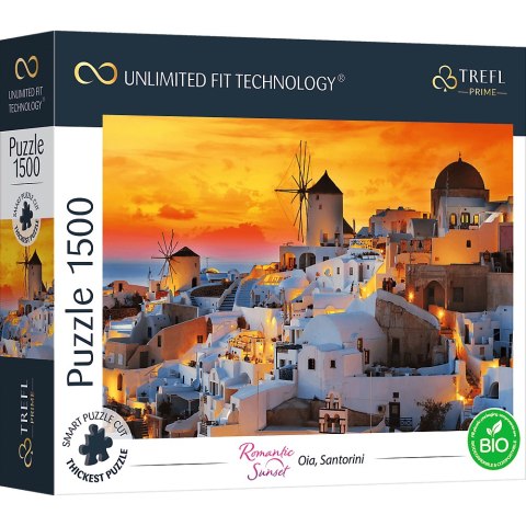 PUZZLE TREFL PRIME UFT 1500 - Romantic Sunset z widokiem na Oia, Santorini 26195