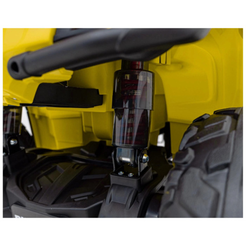 Quad Can Am Outlander 4x4 na akumulator 12V 14Ah + PILOT Żółty