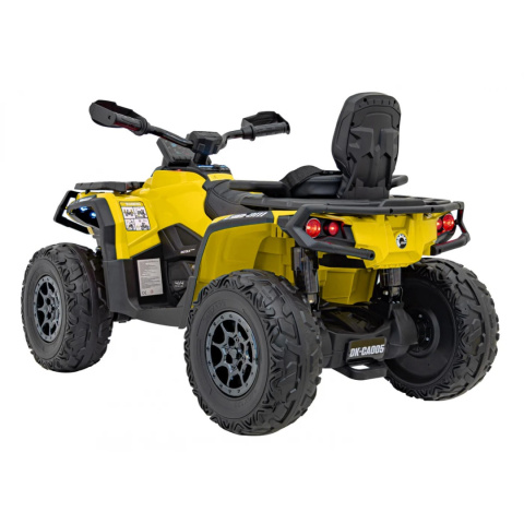 Quad Can Am Outlander 4x4 na akumulator 12V 14Ah + PILOT Żółty