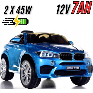 AUTO NA AKUMULATOR BMW X6M PILOT USB SKÓRA LAKIER