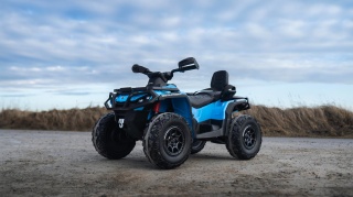 Duży Quad na akumulator Can Am Outlander 4x200W 24V9Ah ATV Niebieski - POWIĘKSZONY AKUMULATOR!
