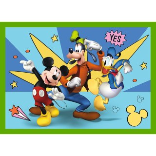 Puzzle - "4w1 (12, 15, 20, 24)" - Wśród przyjaciół / Disney Mickey Mouse Funhouse 34616
