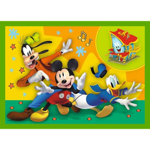 Puzzle - "4w1 (12, 15, 20, 24)" - Wśród przyjaciół / Disney Mickey Mouse Funhouse 34616