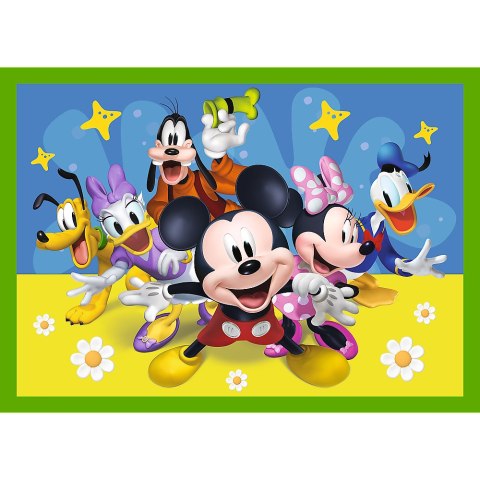 Puzzle - "4w1 (12, 15, 20, 24)" - Wśród przyjaciół / Disney Mickey Mouse Funhouse 34616