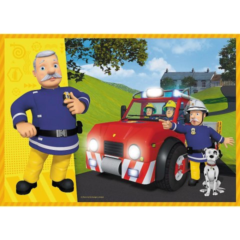 Puzzle - "4w1" - Odważny Strażak Sam / Prism AandD Fireman Sam 34387