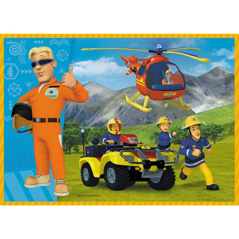 Puzzle - "4w1" - Odważny Strażak Sam / Prism AandD Fireman Sam 34387