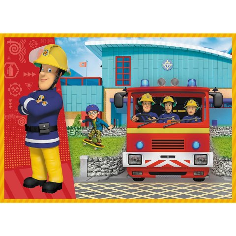 Puzzle - "4w1" - Odważny Strażak Sam / Prism AandD Fireman Sam 34387