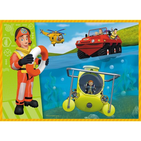 Puzzle - "4w1" - Odważny Strażak Sam / Prism AandD Fireman Sam 34387