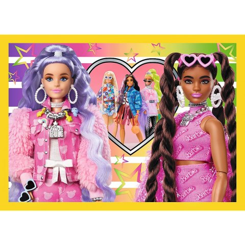 Puzzle - "4w1" - Wesoły świat Barbie / Mattel, Barbie 34626