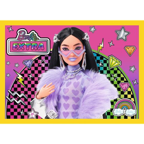 Puzzle - "4w1" - Wesoły świat Barbie / Mattel, Barbie 34626