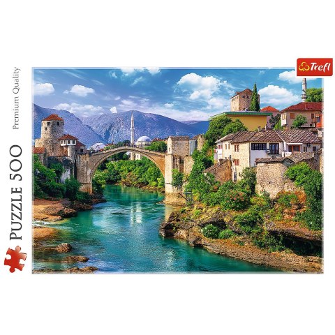Puzzle 500 el. Stary Most w Mostarze, Bośnia i Hercegowina 37333