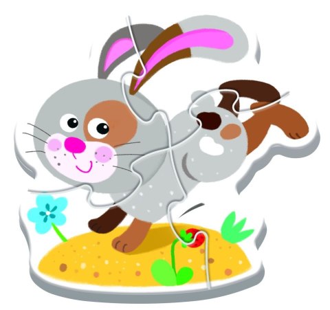 Puzzle - "Baby Classic" - Na farmie / KAZSTUDIO SA Bobaski i Miś 36127