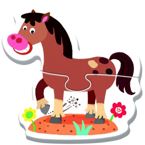 Puzzle - "Baby Classic" - Na farmie / KAZSTUDIO SA Bobaski i Miś 36127