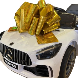 Kokarda do autka na akumulator 35 cm złota