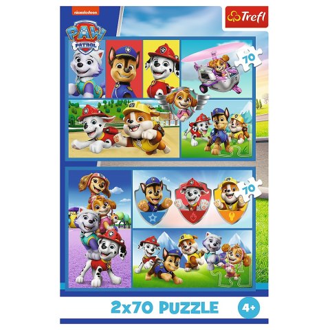 Puzzle - 2x70 - Psi Patrol rządzi - Viacom PAW Patrol 34441