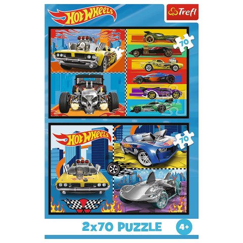 Puzzle - 2x70 - Samochodziki - Hot Wheels 34442