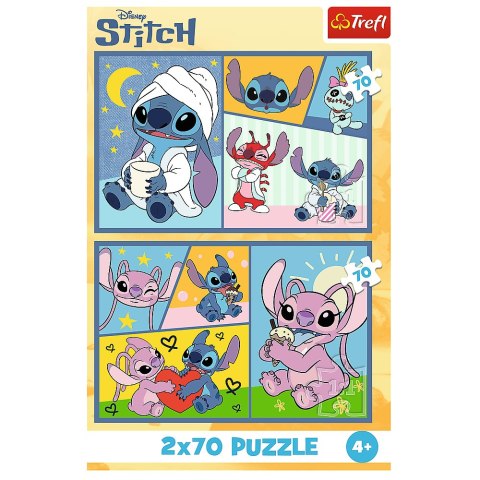 Puzzle - 2x70 - Ze Stitchem nie ma nudy - Disney Lilo and Stitch 34444