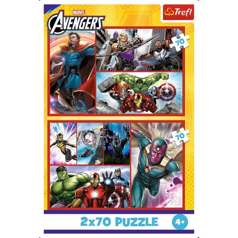 Puzzle - 2x70 - Zostań bohaterem - Disney Marvel The Avengers 34439