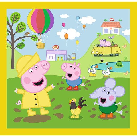 Puzzle - 3w1 - Wesoły dzień Peppy - Peppa Pig 34849