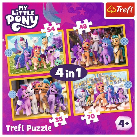 Puzzle - 4w1 - Poznaj kucyki Pony - Hasbro, My Little Pony 34624