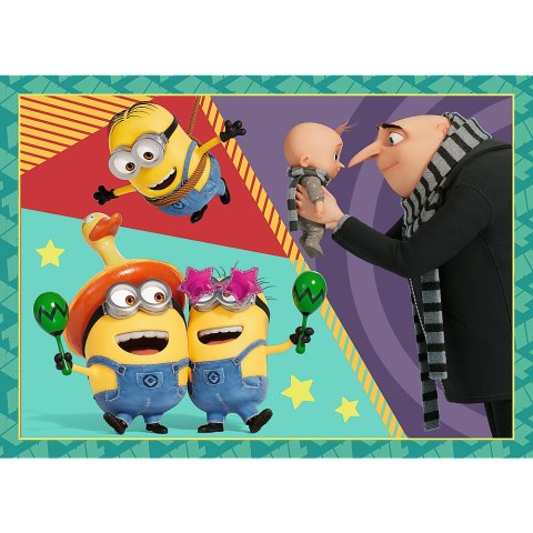 Puzzle - 4w1 - Zwariowane Minionki - Universal Despicable Me 4 34648