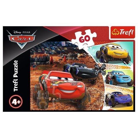 Puzzle - 60 - Zygzak McQueen z przyjaciółmi - Disney Cars 3 17327