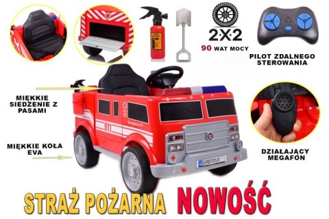 STRAŻ POŻARNA NA AKUMULATOR Z GAŚNICĄ I KOGUTAMI/P17