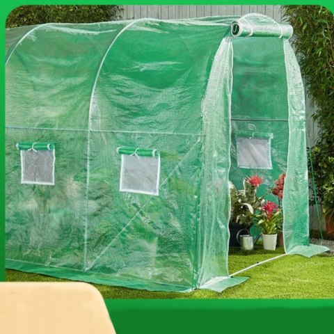 Tunel Foliowy Ogrodowy Szklarnia 6x3x2m Folia 18m² UV-4 Premium