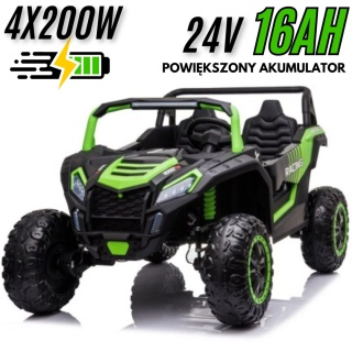 Autko na akumulator MEGA Buggy ATV Racing A032 Zielony 24V 16Ah