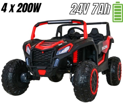Auto na akumulator Buggy ATV Racing A032 Czerwony 4x4 24V7Ah 800W