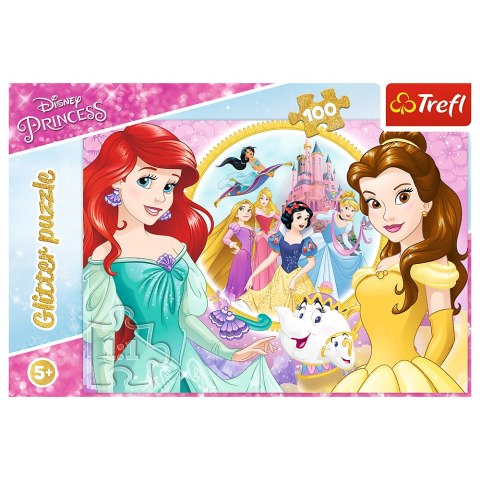 Puzzle - 100 Glitter - Wspomnienia Belli i Arielki / Disney Princess 14819