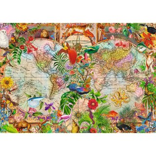 Puzzle - 1000 Premium Plus - Tea Time: Antyczna mapa świataFSC Mix 70% 12077