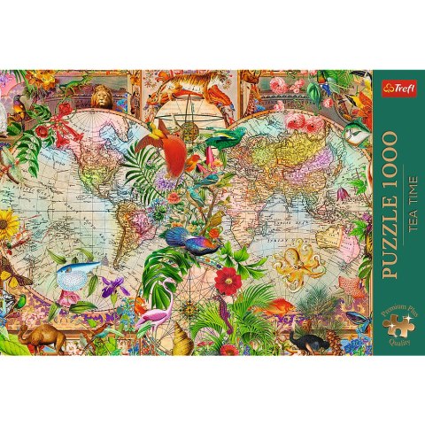 Puzzle - 1000 Premium Plus - Tea Time: Antyczna mapa świataFSC Mix 70% 12077