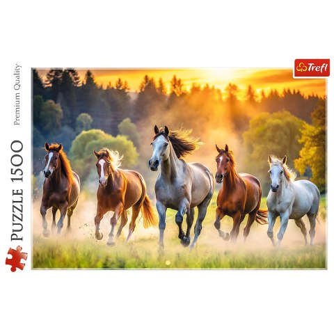 Puzzle - 1500 - Dzikie konieFSC Mix 70% 26215
