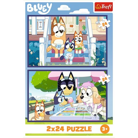 Puzzle - 2x24 - Zabawna Bluey - BBC BlueyFSC Mix 70% 34446
