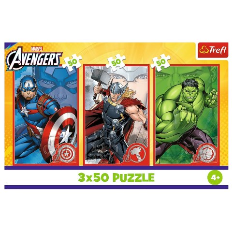 Puzzle - 3x50 - Twój bohater / Disney Marvel The Avengers 34891