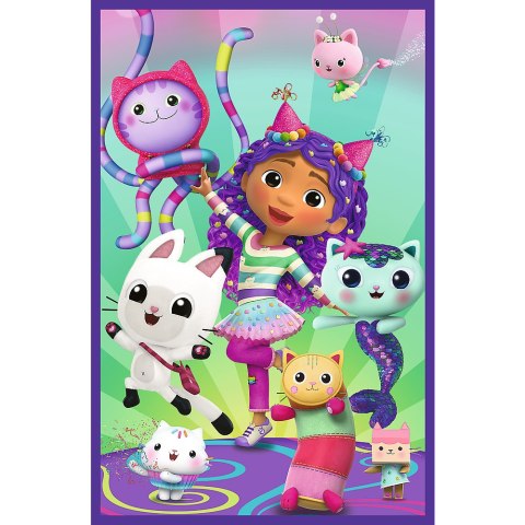 Puzzle 3x80 - Kolorowe dni Gabby - Universal Gabbys Dollhouse 34882