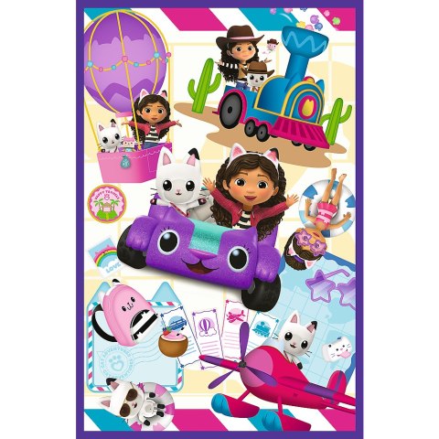 Puzzle 3x80 - Kolorowe dni Gabby - Universal Gabbys Dollhouse 34882